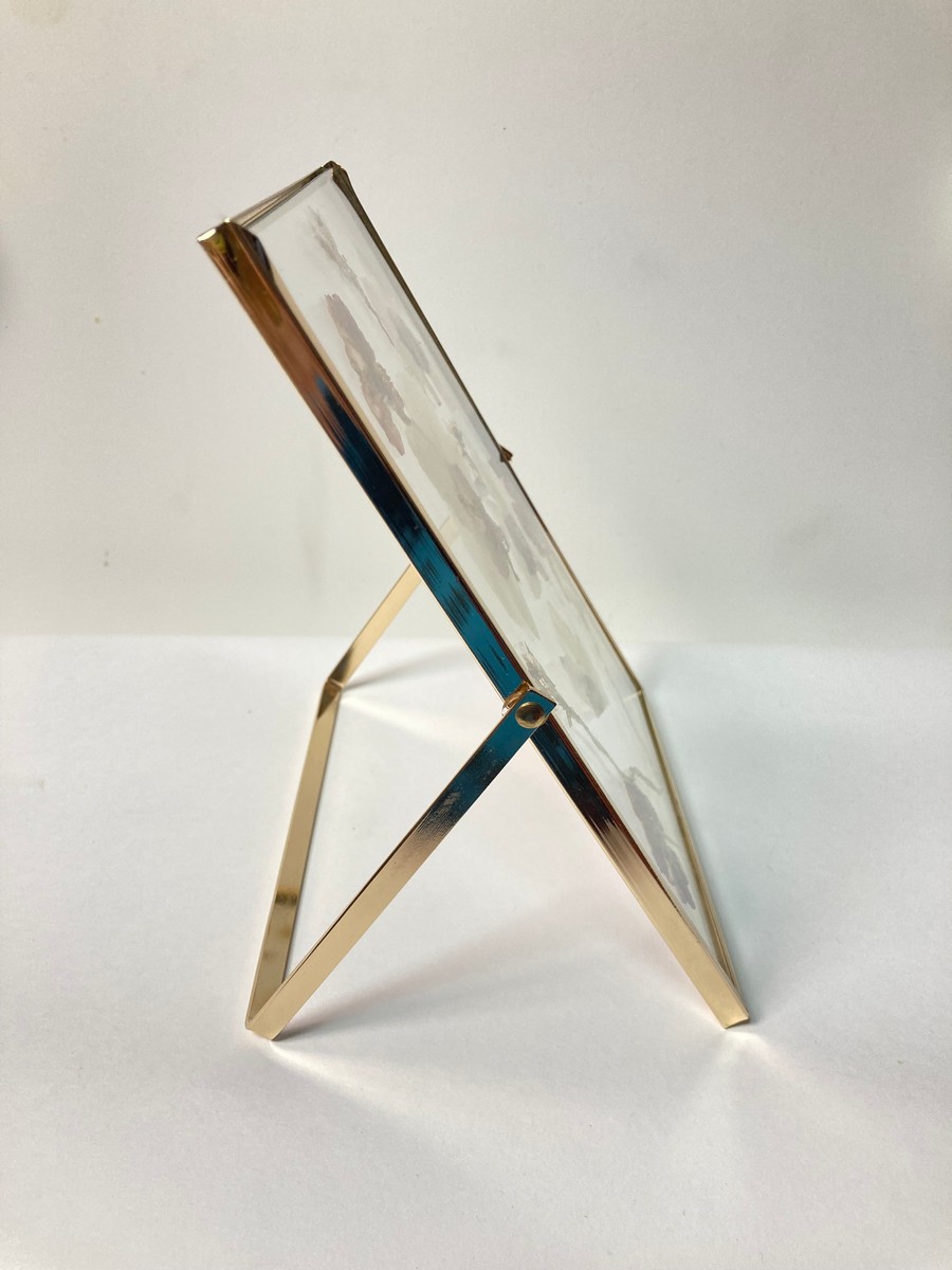 Tablou cu flori presate cu ramă metalică - imagine 4